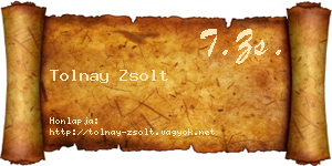 Tolnay Zsolt névjegykártya