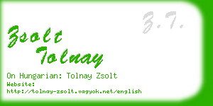 zsolt tolnay business card